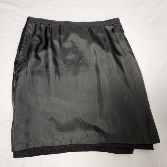 GIORGIO ARMANI Milano- Borgonuovo 21 Charcoal Pencil Midi Skirt Size EU 48 USA14 - Picture 11 of 16